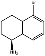 (S)-5-溴-1,2,3,4-四氢-1-萘胺 结构式