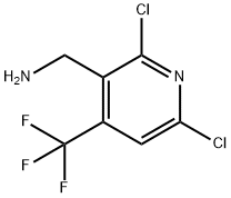 2,6-DICHLORO-4-(TRIFLUOROMETHYL)PYRIDINE-3-METHYLAMINE 结构式