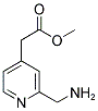2-Aminomethyl-4-pyridine acetic acid methyl ester 结构式