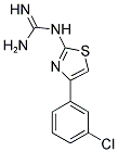 N-[4-(3-CHLORO-PHENYL)-THIAZOL-2-YL]-GUANIDINE 结构式