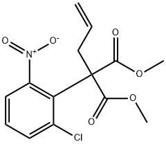 DIMETHYL 2-ALLYL-2-(2-CHLORO-6-NITROPHENYL)MALONATE 结构式