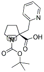 BOC-(R)-ALPHA-(2-PYRIDINYLMETHYL)-PROLINE 结构式