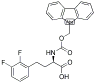 (R)-4-(2,3-DIFLUORO-PHENYL)-2-(9H-FLUOREN-9-YLMETHOXYCARBONYLAMINO)-BUTYRIC ACID 结构式