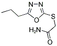 2-[(5-PROPYL-1,3,4-OXADIAZOL-2-YL)SULFANYL]ACETAMIDE 结构式