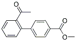 METHYL 2'-ACETYL[1,1'-BIPHENYL]-4-CARBOXYLATE 结构式