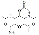 ACETIC ACID-4-ACETOXY-5-ACETYLAMINO-2-AMINOMETHYL-6-METHOXY-TETRAHYDRO-PYRAN-3-YL ESTER 结构式