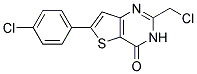 2-(CHLOROMETHYL)-6-(4-CHLOROPHENYL)THIENO[3,2-D]PYRIMIDIN-4(3H)-ONE 结构式