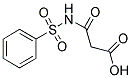 3-OXO-3-[(PHENYLSULFONYL)AMINO]PROPANOIC ACID 结构式