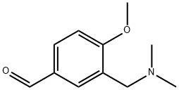 3-((二甲氨基)甲基)-4-甲氧基苯甲醛 结构式