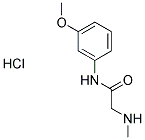 N-(3-METHOXYPHENYL)-2-(METHYLAMINO)ACETAMIDE HYDROCHLORIDE 结构式