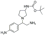 3-N-BOC-1-[2-AMINO-1-(4-AMINO-PHENYL)-ETHYL]-PYRROLIDINE 结构式