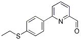 6-[4-(ETHYLTHIO)PHENYL]PYRIDINE-2-CARBALDEHYDE 结构式