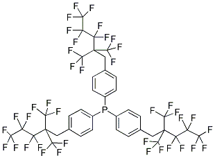 TRIS[4-(2,2-BIS(TRIFLUOROMETHYL)-1H,1H,2H,2H-PERFLUOROPENTYL)PHENYL]PHOSPHINE 结构式