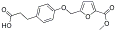 3-(4-([5-(METHOXYCARBONYL)-2-FURYL]METHOXY)PHENYL)PROPANOIC ACID 结构式