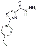 2-(4-ETHYLPHENYL)-1,3-THIAZOLE-4-CARBOHYDRAZIDE 结构式