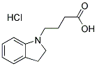 4-(2,3-二氢-1H-吲哚-1-基)丁酸盐酸盐 结构式