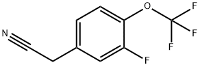 3-氟-4-(三氟甲氧基)苯乙腈 结构式
