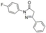 2-(4-FLUORO-PHENYL)-5-PHENYL-2,4-DIHYDRO-PYRAZOL-3-ONE 结构式