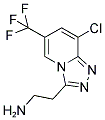 2-[8-CHLORO-6-(TRIFLUOROMETHYL)[1,2,4]TRIAZOLO[4,3-A]PYRIDIN-3-YL]ETHANAMINE 结构式