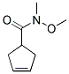 N-METHOXY-N-METHYLCYCLOPENT-3-ENECARBOXAMIDE 结构式
