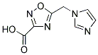 5-(1H-IMIDAZOL-1-YLMETHYL)-1,2,4-OXADIAZOLE-3-CARBOXYLIC ACID 结构式