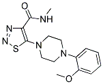 5-[4-(2-METHOXYPHENYL)PIPERAZIN-1-YL]-N-METHYL-1,2,3-THIADIAZOLE-4-CARBOXAMIDE 结构式