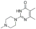 5,6-DIMETHYL-2-(4-METHYLPIPERAZIN-1-YL)PYRIMIDIN-4(3H)-ONE 结构式
