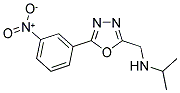 N-[[5-(3-NITROPHENYL)-1,3,4-OXADIAZOL-2-YL]METHYL]PROPAN-2-AMINE 结构式
