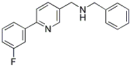 N-BENZYL-1-[6-(3-FLUOROPHENYL)PYRIDIN-3-YL]METHANAMINE 结构式