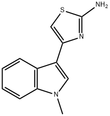 4-(1-METHYL-1H-INDOL-3-YL)-THIAZOL-2-YLAMINE 结构式