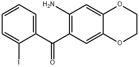 (7-Amino-2,3-dihydro-1,4-benzodioxin-6-yl)(2-iodophenyl)methanone 结构式