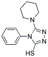 4-PHENYL-5-PIPERIDIN-1-YL-4H-1,2,4-TRIAZOLE-3-THIOL 结构式