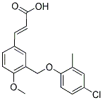 (2E)-3-(3-[(4-CHLORO-2-METHYLPHENOXY)METHYL]-4-METHOXYPHENYL)-2-PROPENOIC ACID 结构式