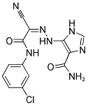 5-((2Z)-2-{2-[(3-CHLOROPHENYL)AMINO]-1-CYANO-2-OXOETHYLIDENE}HYDRAZINO)-1H-IMIDAZOLE-4-CARBOXAMIDE 结构式
