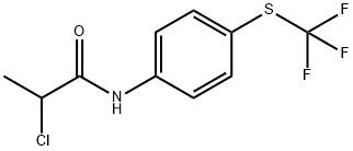 2-氯-N-(4-((三氟甲基)硫代)苯基)丙酰胺 结构式