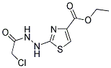 Ethyl 2-[2-(chloroacetyl)hydrazino]-1,3-thiazole-4-carboxylate 结构式