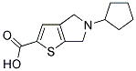 5-CYCLOPENTYL-5,6-DIHYDRO-4H-THIENO[2,3-C]PYRROLE-2-CARBOXYLIC ACID 结构式