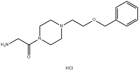 2-AMINO-1-[4-(2-BENZYLOXY-ETHYL)-PIPERAZIN-1-YL]-ETHANONE 2 HCL 结构式