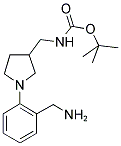 [1-(2-Aminomethyl-phenyl)-pyrrolidin-3-ylmethyl]-carbamic acid tert-butyl ester 结构式