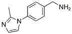 Benzenemethanamine, 4-(2-methyl-1H-imidazol-1-yl)- 结构式