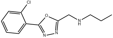 N-((5-(2-氯苯基)-1,3,4-噁二唑-2-基)甲基)丙-1-胺 结构式