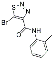 5-Bromo-N-(2-methylphenyl)-1,2,3-thiadiazole-4-carboxamide 结构式
