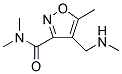 N,N,5-TRIMETHYL-4-[(METHYLAMINO)METHYL]-3-ISOXAZOLECARBOXAMIDE 结构式