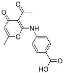 4-(3-ACETYL-6-METHYL-4-OXO-4H-PYRAN-2-YLAMINO)-BENZOIC ACID 结构式