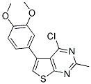 4-CHLORO-5-(3,4-DIMETHOXYPHENYL)-2-METHYLTHIENO[2,3-D]PYRIMIDINE 结构式