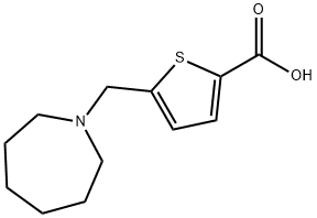 5-(AZEPAN-1-YLMETHYL)THIOPHENE-2-CARBOXYLIC ACID 结构式