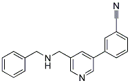 3-(5-[(BENZYLAMINO)METHYL]PYRIDIN-3-YL)BENZONITRILE 结构式