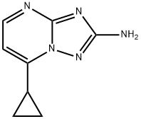 7-环丙基[1,2,4]三唑并[1,5-A]嘧啶-2-胺 结构式