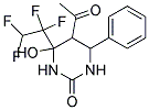5-Acetyl-4-hydroxy-6-phenyl-4-(1,1,2,2-tetrafluoroethyl)tetrahydropyrimidin-2(1H)-one 结构式