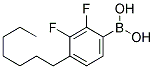 2,3-DIFLUORO-4-HEPTYLPHENYL BORONIC ACID 结构式